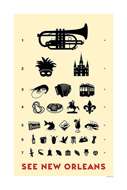 New Orleans Eye Chart