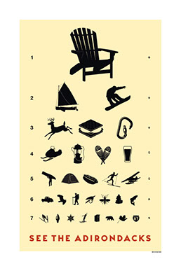 Adirondacks Eye Chart